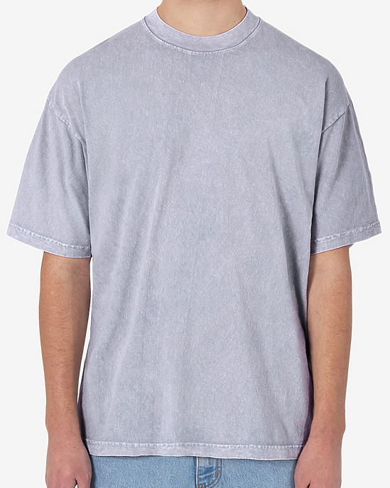 LA Apparel S/S Mineral Wash Crew 6.5oz w/ Print