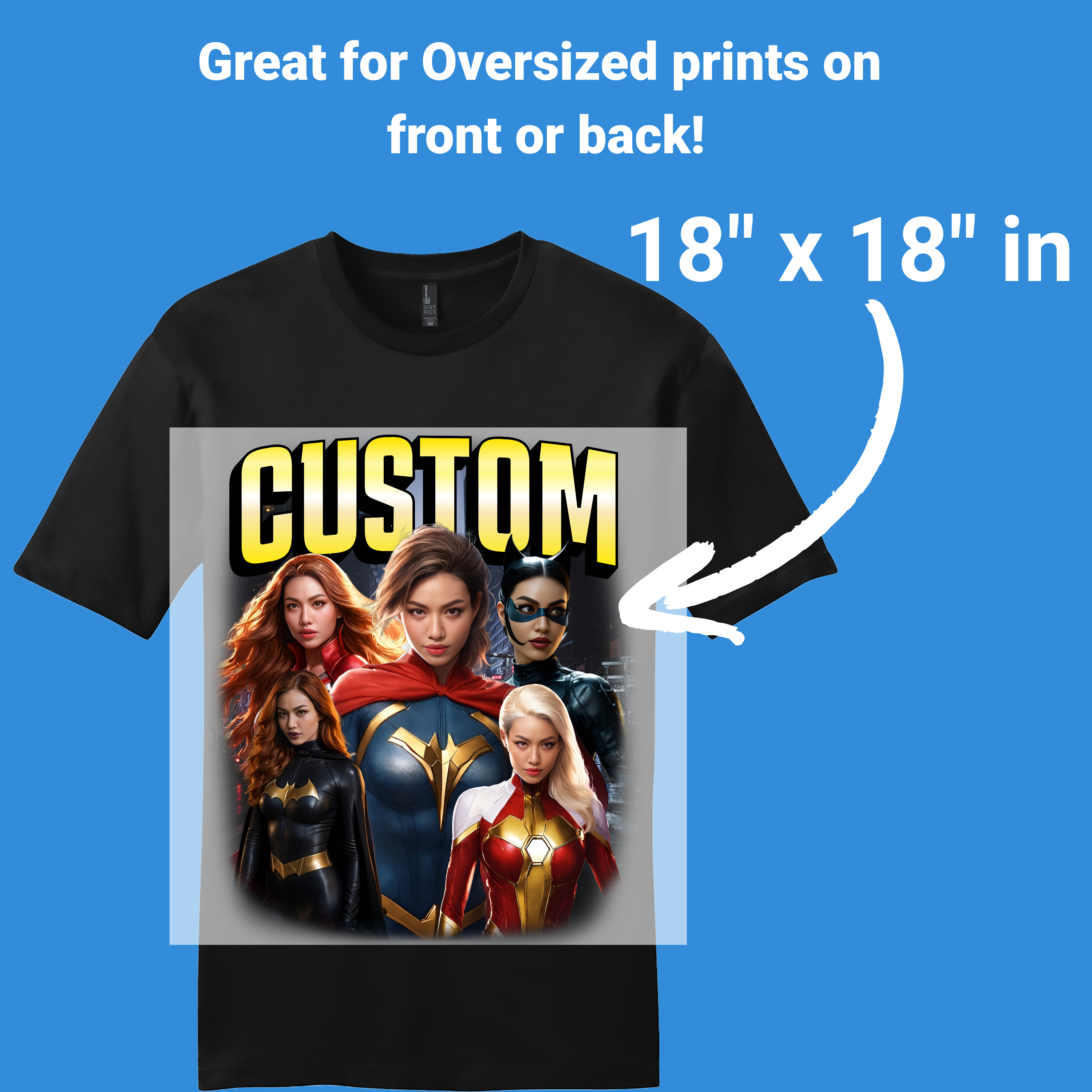 DTF Transfer By Size