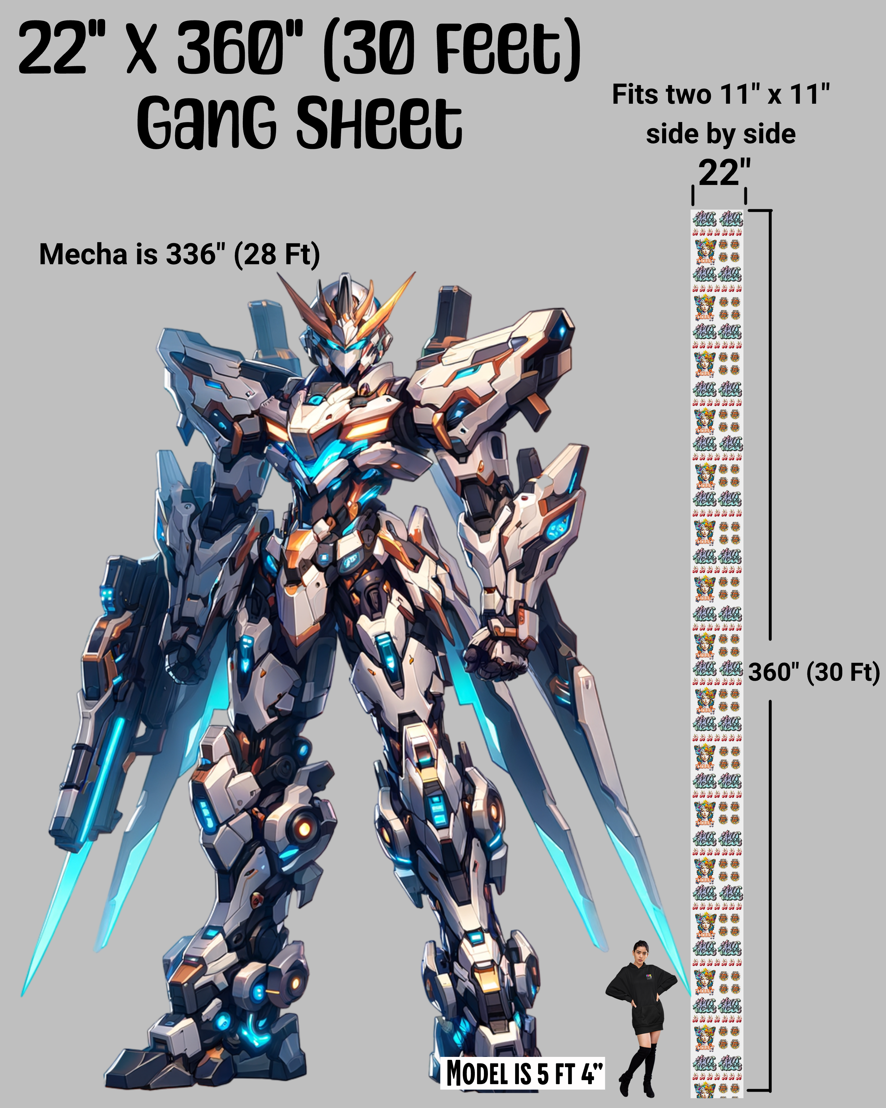 DTF Gang Sheet - Upload Print Ready File