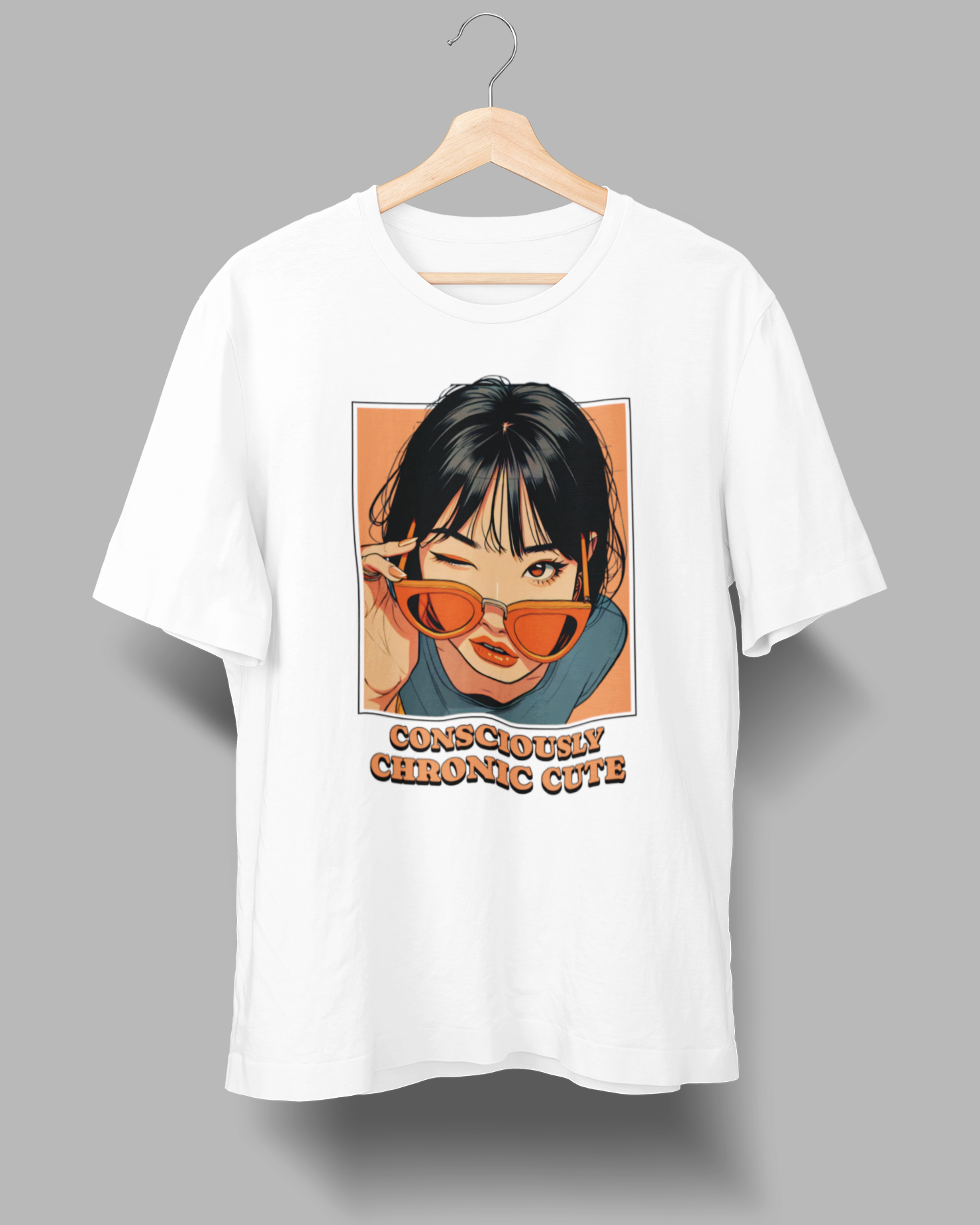 Consciously Chronic Cute T-Shirt - 4.3oz 100% Cotton Tee