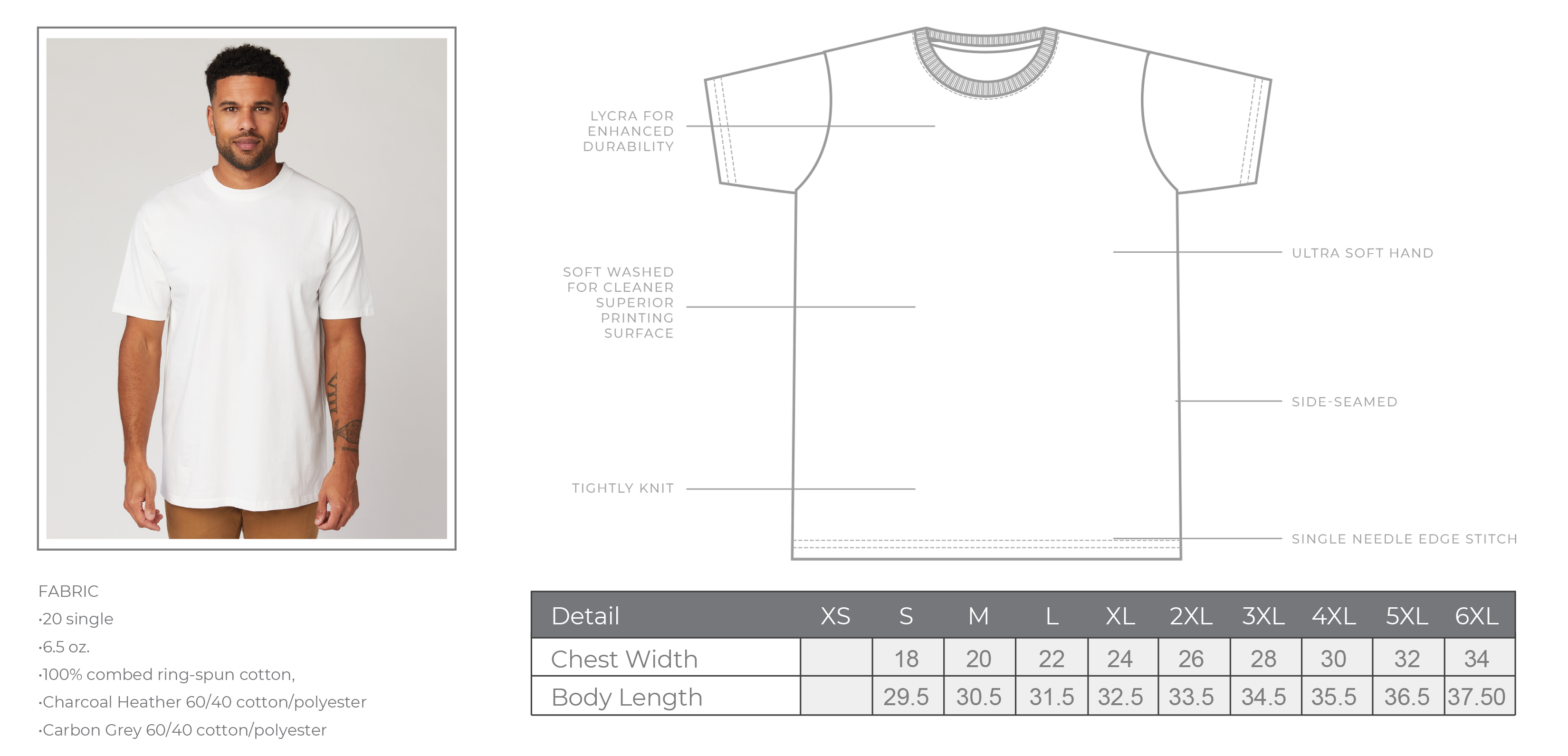 Cotton Heritage Heavyweight Premium Short Sleeve T-Shirt w/ Print