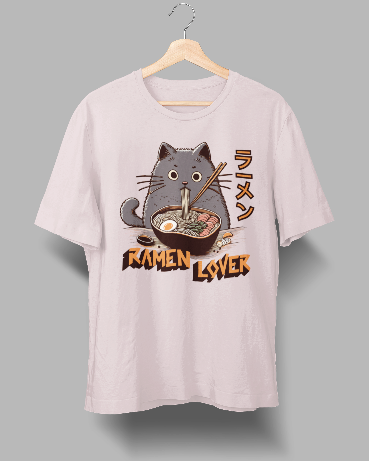Cat Ramen Lover - 4.3oz 100% Cotton Tee