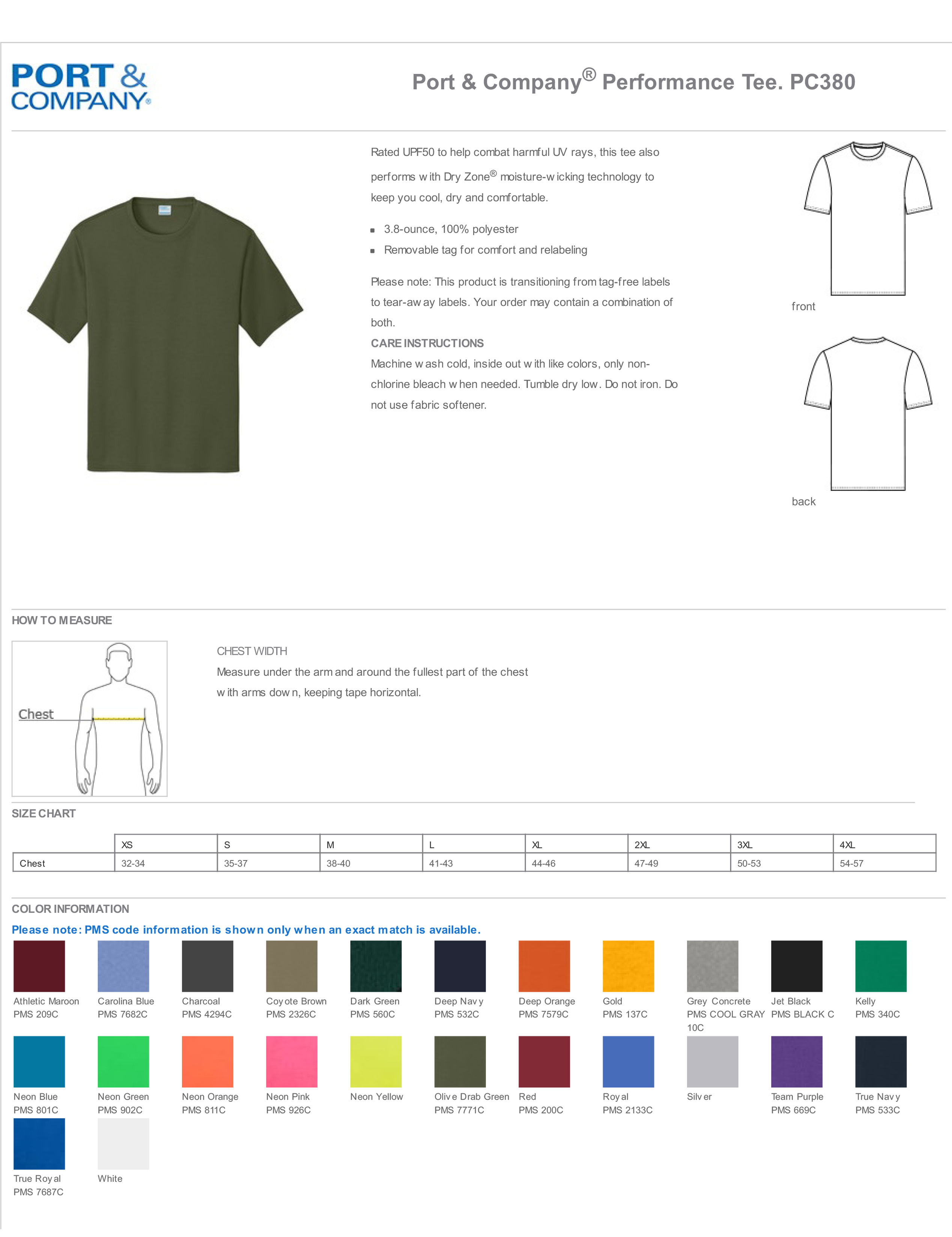 Port & Company® Performance Tee w/ Print