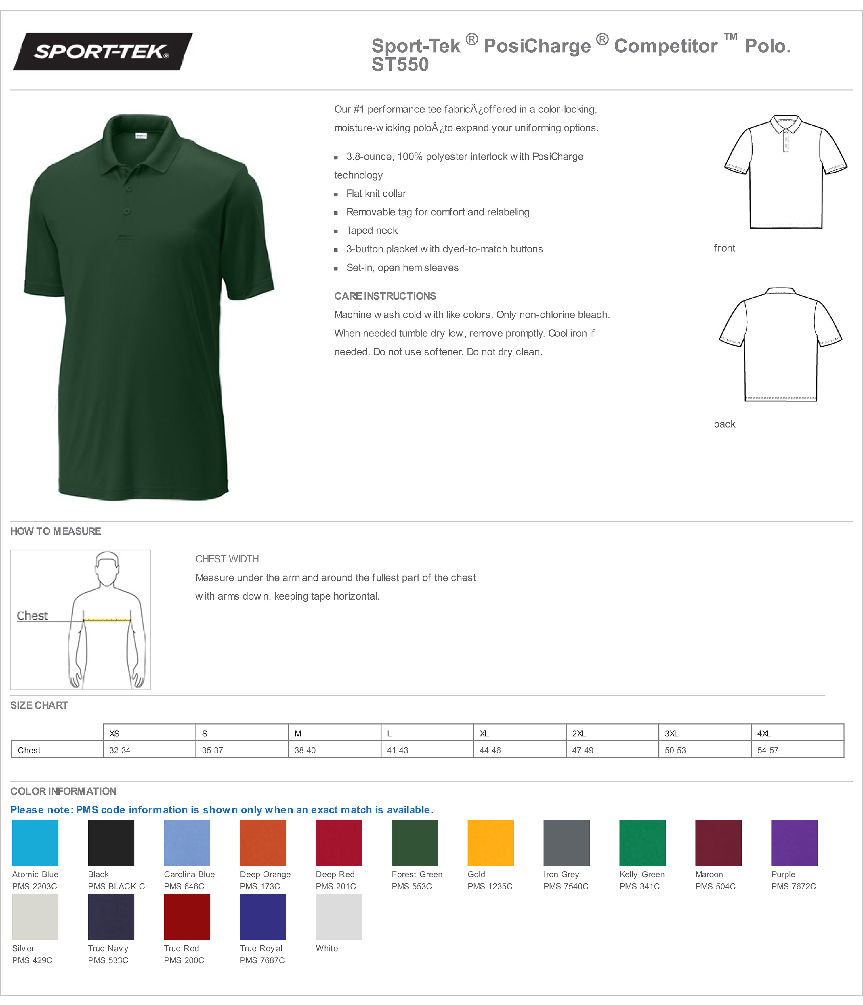 Sport-Tek® PosiCharge Competitor™ Polo w/ Print