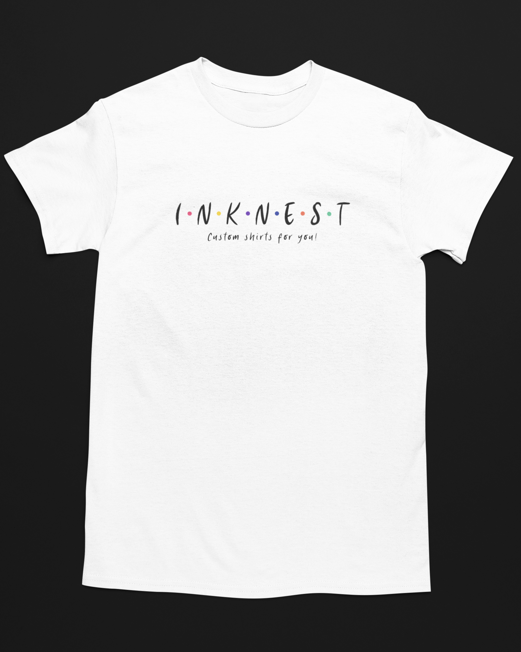 TV SHOW PARODY 2 CUSTOM TEXT WHITE T-SHIRT DESIGN