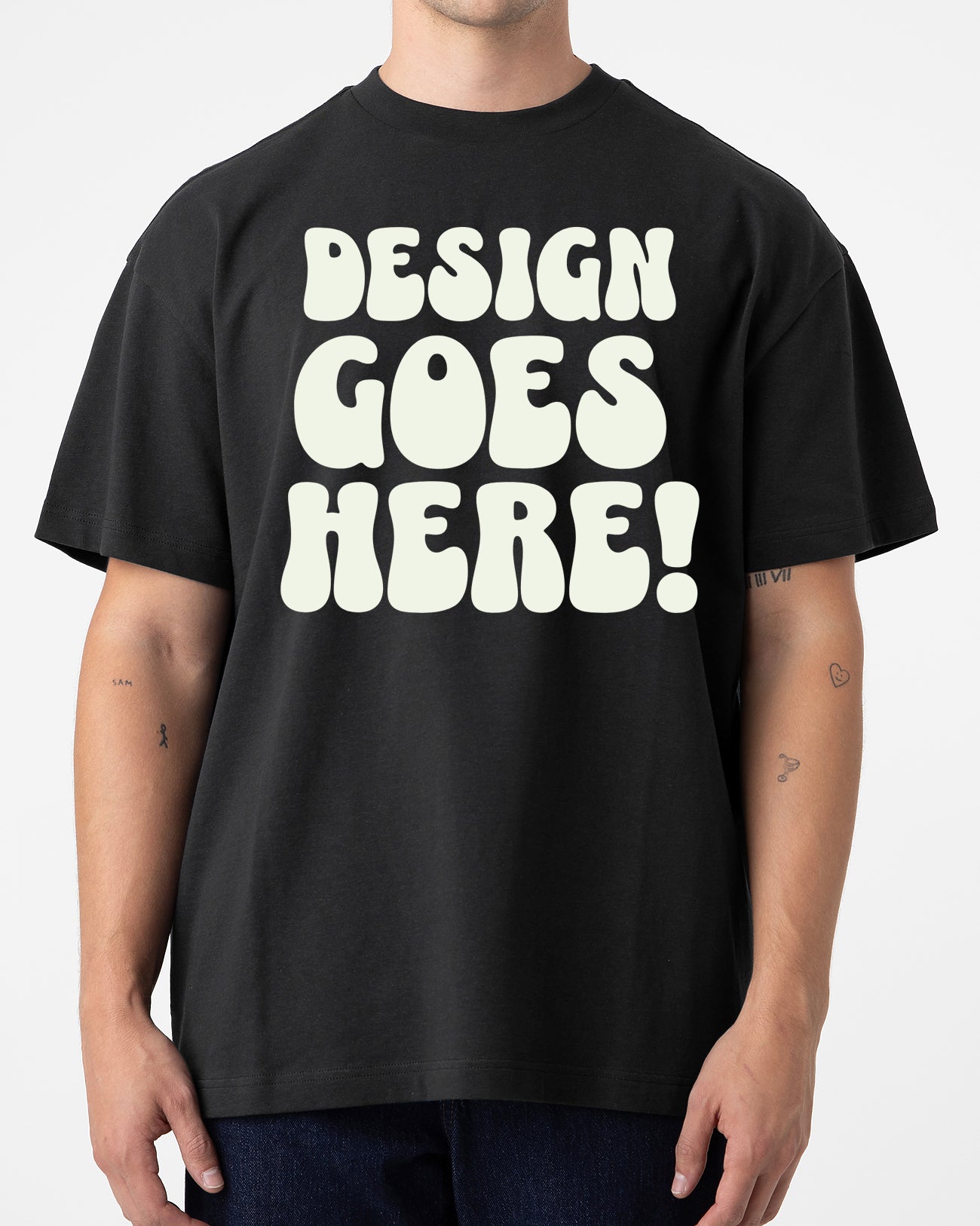 Cotton Heritage 7oz Oversized Box Heavyweight Shirt w/ Print