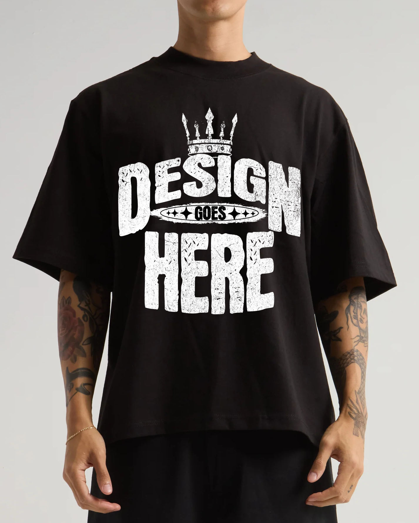 Shakawear 7.5 oz Max Heavyweight Oversized Tee w/ Print