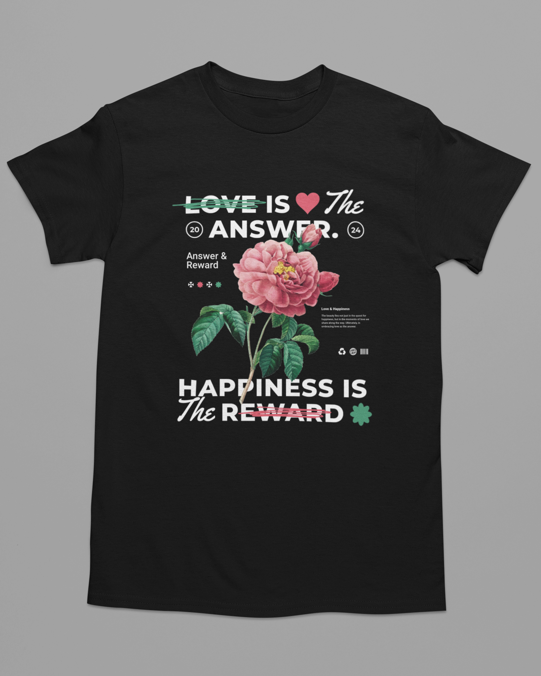 Love Is the Answer Design - 4.3oz 100% Cotton Tee