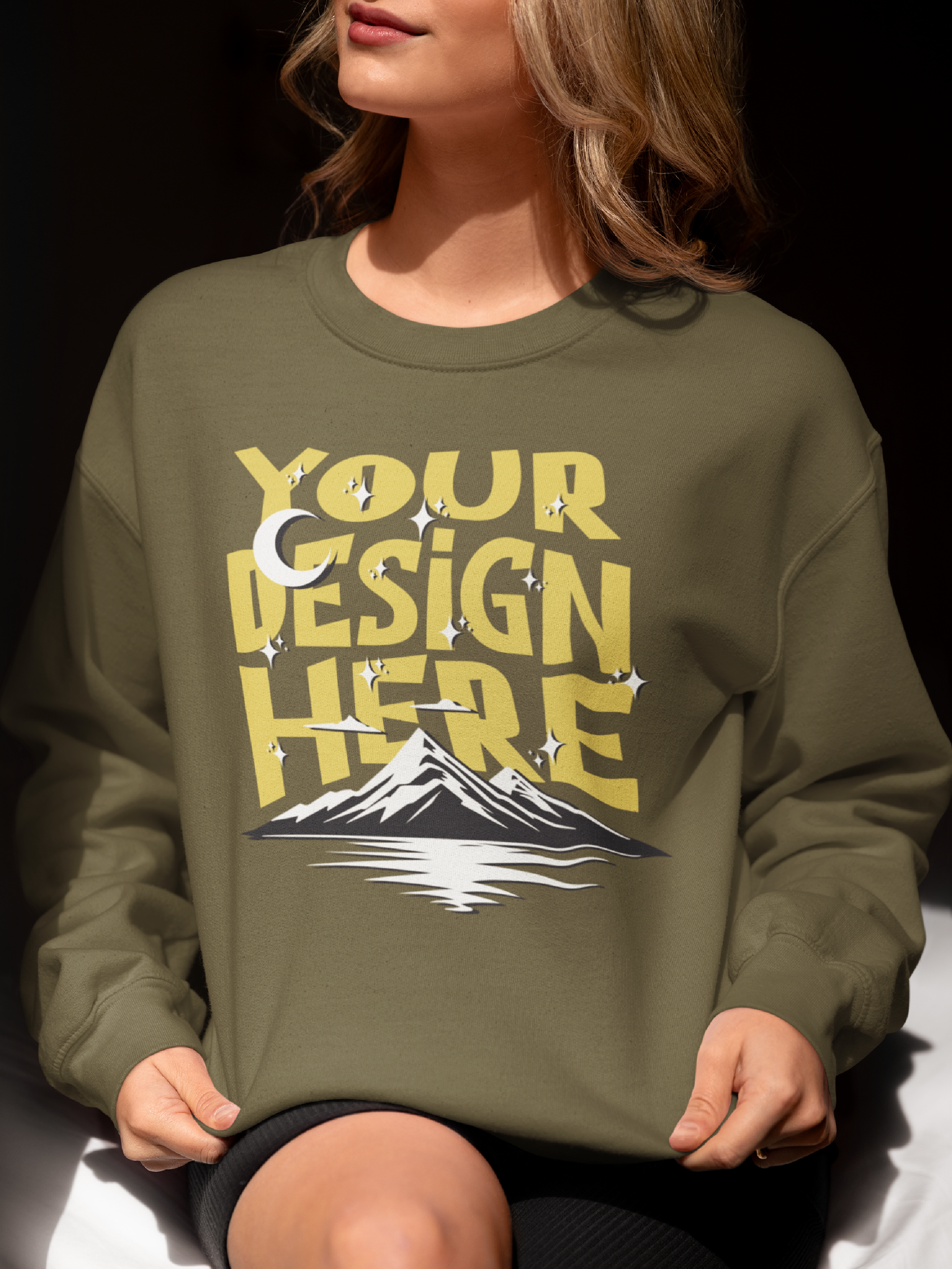 Gildan Heavy Blend Adult Crewneck Sweatshirt w/ Print