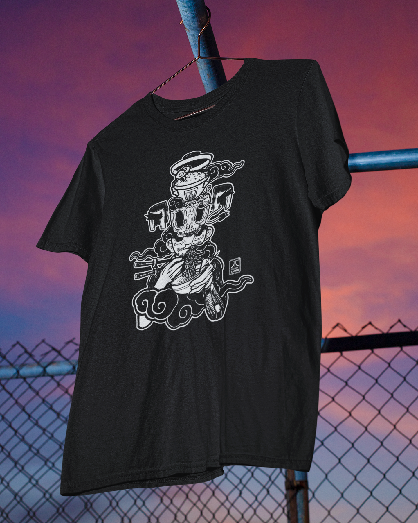 Electric Ramen Tee by Mario Zie