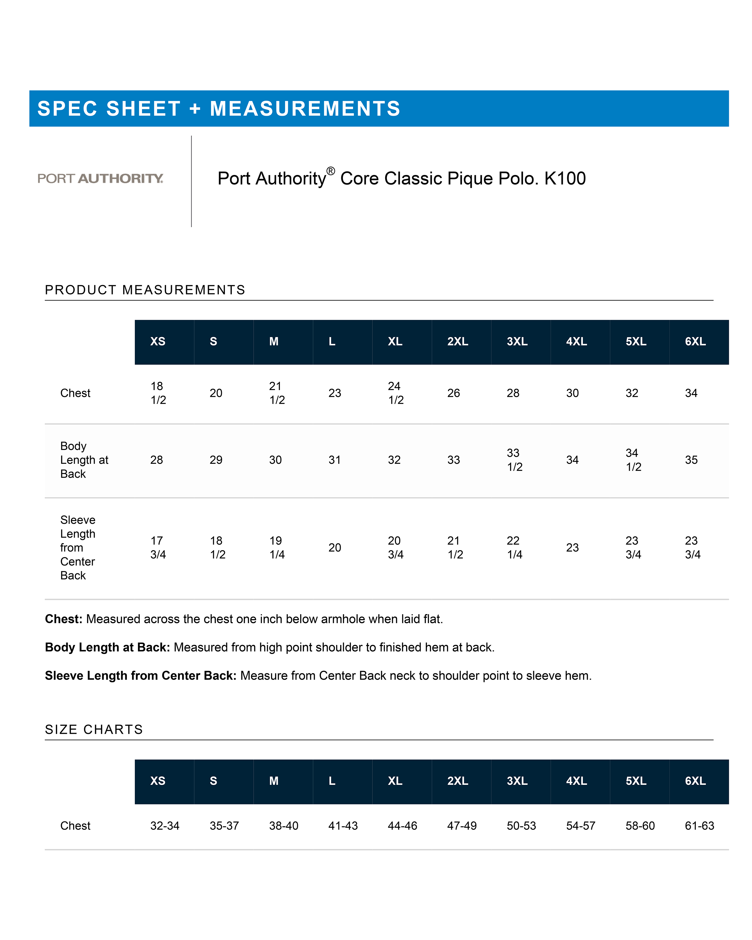 Port Authority® Core Classic Pique Polo